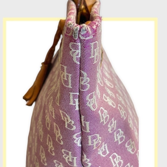 DOONEY & BOURKE Vintage Made in the USA Canvas Light‎ Purple Handbag - Picture 5 of 10
